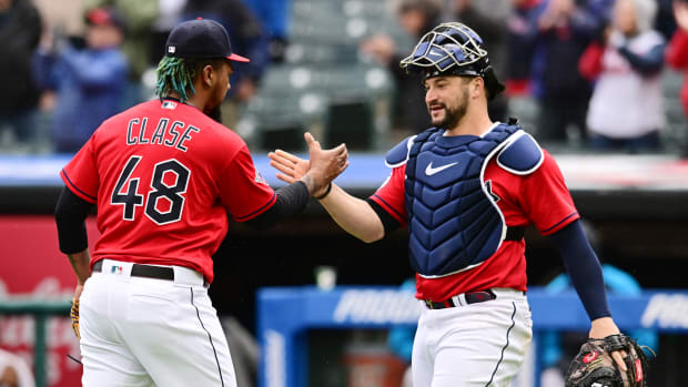 Emmanuel Clase Mike Zunino Apr 23 2023